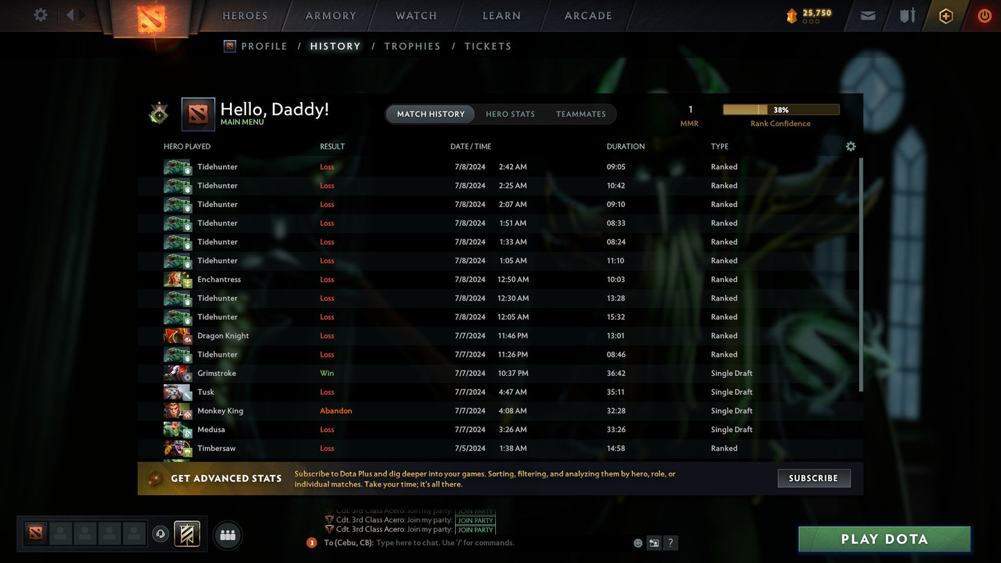 Herald I | MMR: 1 - Behavior: 8607 - Communication: 8607