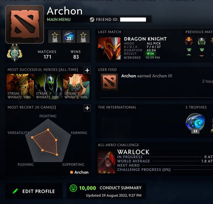 Archon II | MMR: 2510 - Behavior: 10000