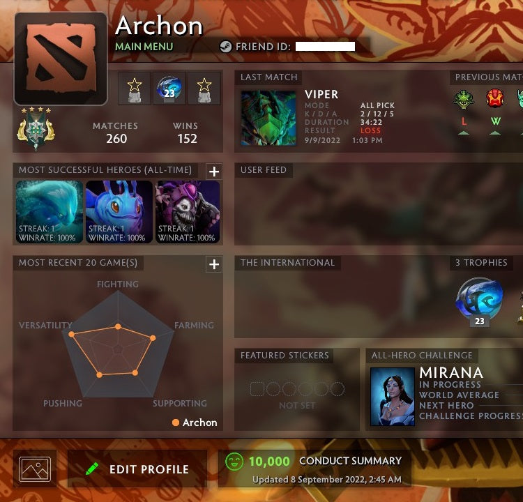 Archon IV | MMR: 2840 - Behavior: 10000