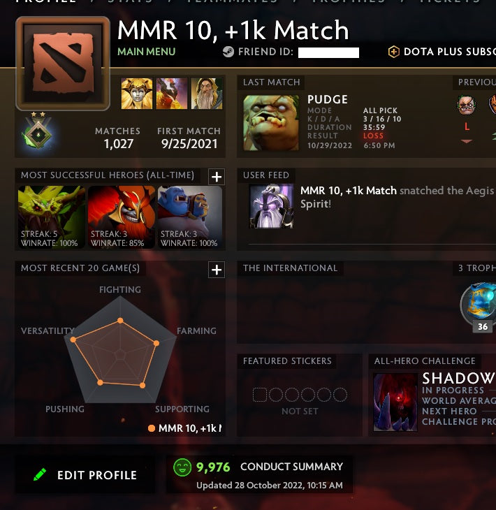 Herald II | MMR: 10 - Behavior: 9976