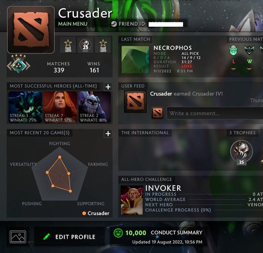 Crusader IV | MMR: 2150 - Behavior: 10000