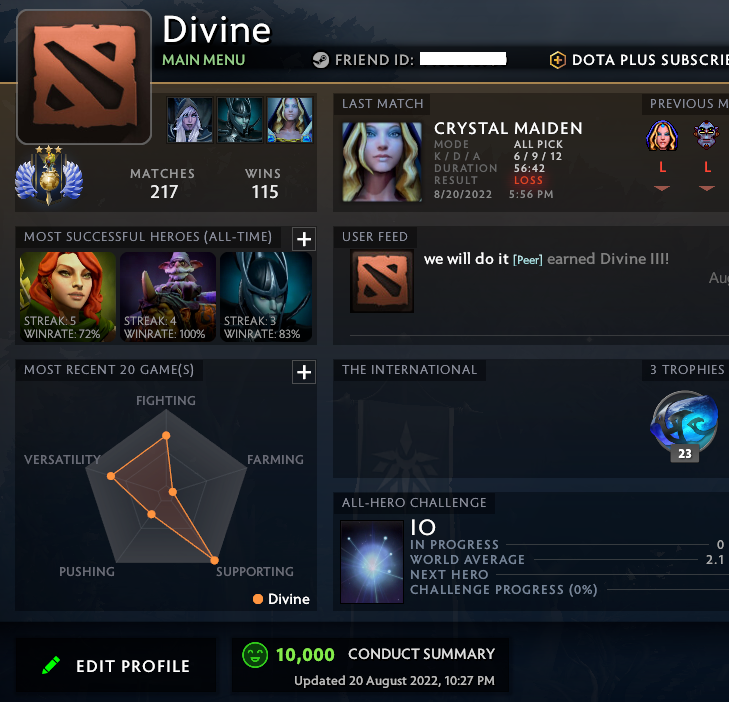 Divine III | MMR: 5180 - Behavior: 10000