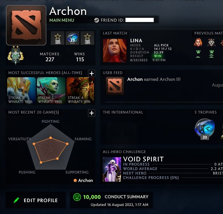 Archon II | MMR: 2520 - Behavior: 10000