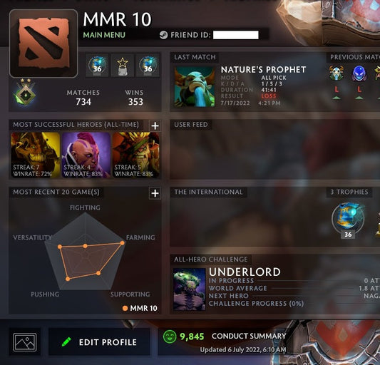 Herald II | MMR: 10 - Behavior: 9845