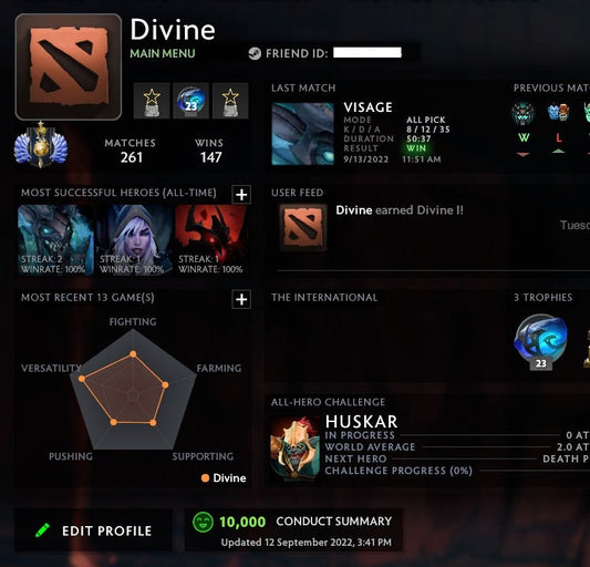 Divine I | MMR: 4630 - Behavior: 10000