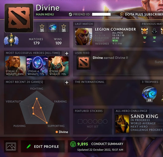 Divine I | MMR: 4630 - Behavior: 9895