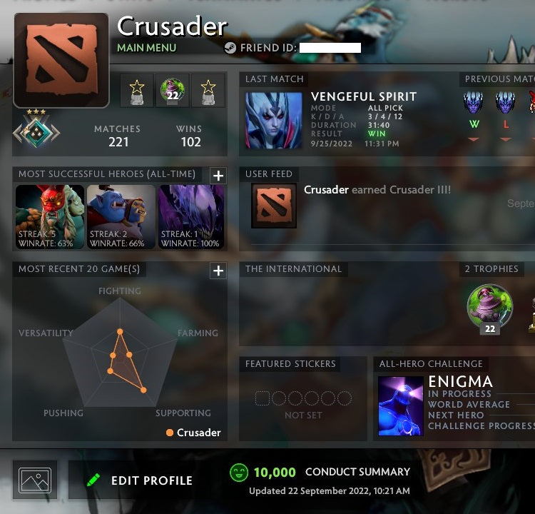 Crusader III | MMR: 1890 - Behavior: 10000