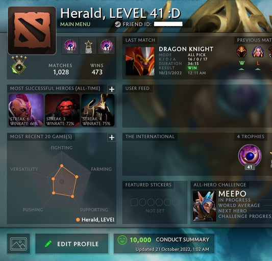 Herald IV | MMR: 500 - Behavior: 10000