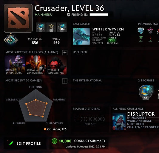 Crusader I | MMR: 1550 - Behavior: 10000