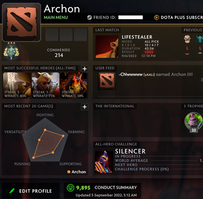 Archon III | MMR: 2670 - Behavior: 9895