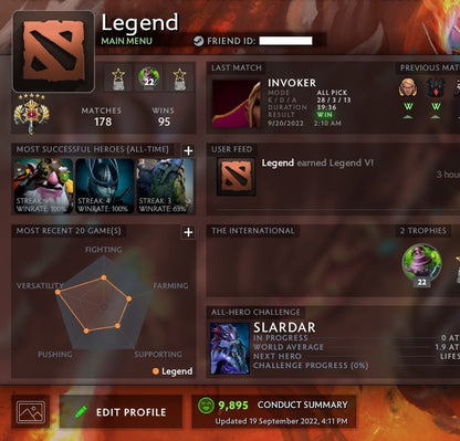 Legend V | MMR: 3840 - Behavior: 9895