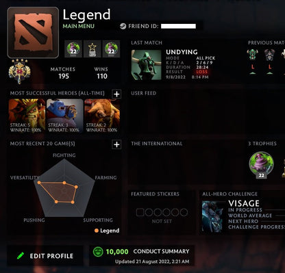 Legend IV | MMR: 3570 - Behavior: 10000