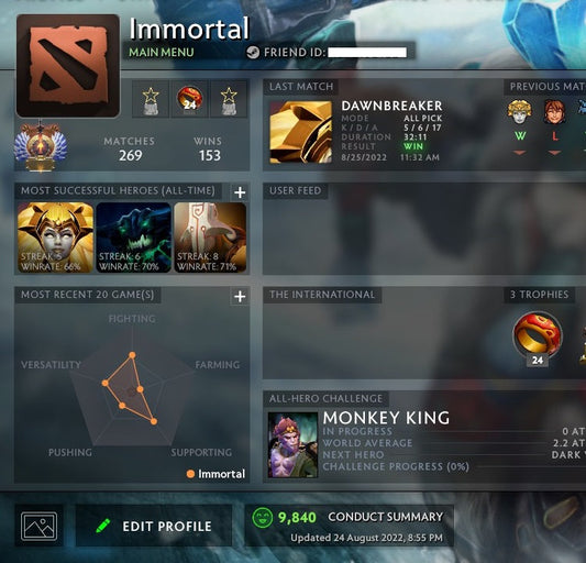 Immortal | MMR: 6090 - Behavior: 9840