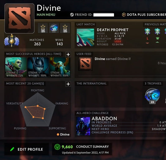 Divine I | MMR: 4700 - Behavior: 9660