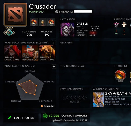 Crusader V | MMR: 2230 - Behavior: 10000