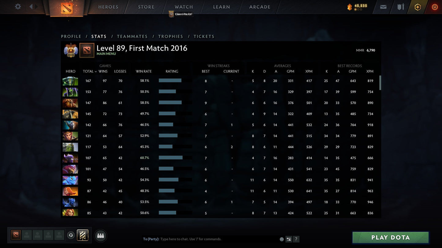 Immortal [Leaderboard] | MMR: 6790 - Behavior: 9895