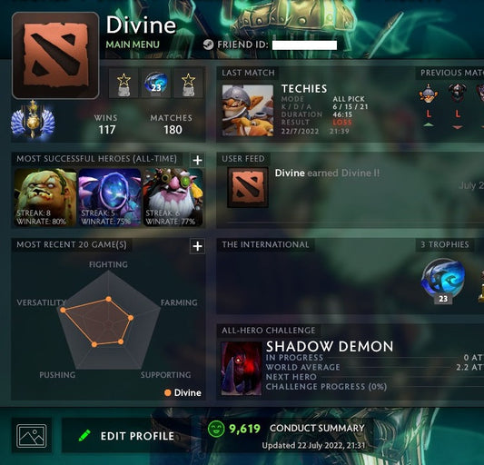 Divine I | MMR: 4770 - Behavior: 9619