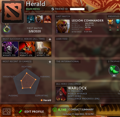 Herald II | MMR: 10 - Behavior: 8140