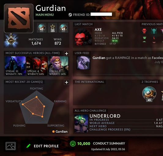 Guardian I | MMR: 790 - Behavior: 10000