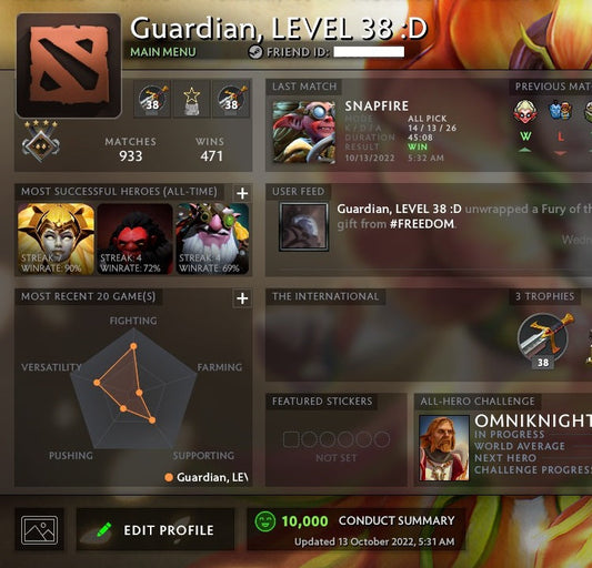 Guardian IV | MMR: 1220 - Behavior: 10000