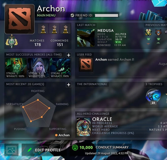 Archon I | MMR: 2370 - Behavior: 10000