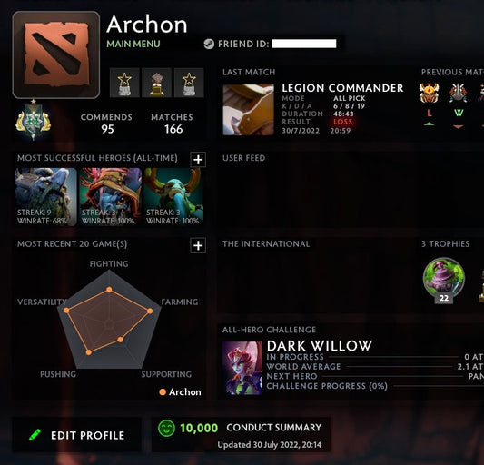 Archon I | MMR: 2370 - Behavior: 10000