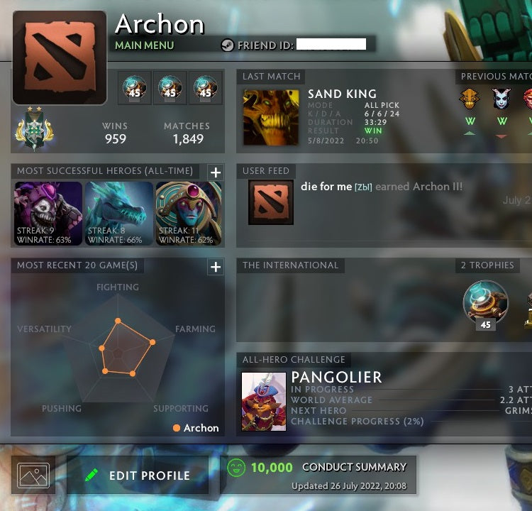 Archon II | MMR: 2490 - Behavior: 10000