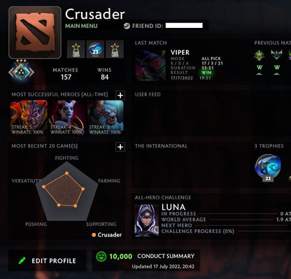 Crusader III | MMR: 1940 - Behavior: 10000