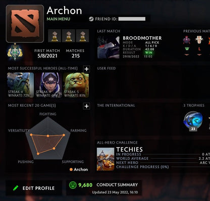 Archon I | MMR: 2260 - Behavior: 9680