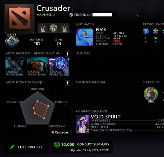 Crusader V | MMR: 1920 - Behavior: 10000