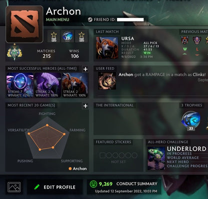 Archon I | MMR: 2410 - Behavior: 9269