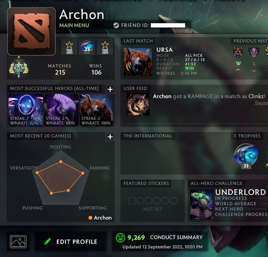 Archon I | MMR: 2410 - Behavior: 9269