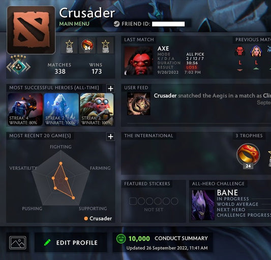 Crusader V | MMR: 2070 - Behavior: 10000