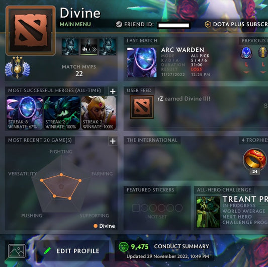 Divine III | MMR: 5030 - Behavior: 9475