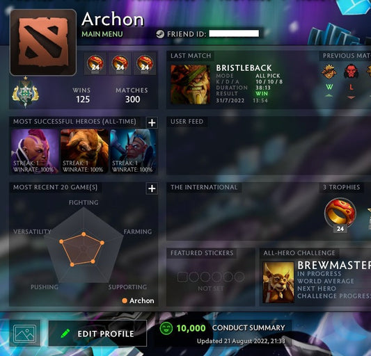 Archon I | MMR: 2350 - Behavior: 10000