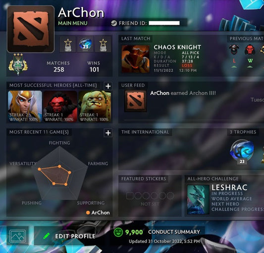 Archon III | MMR: 2620 - Behavior: 9900