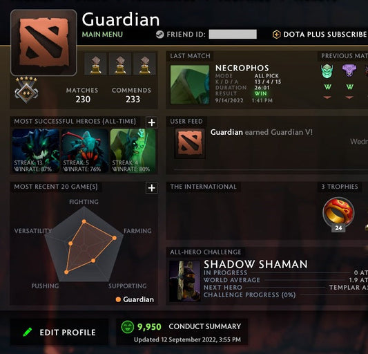 Guardian V | MMR: 1410 - Behavior: 9950