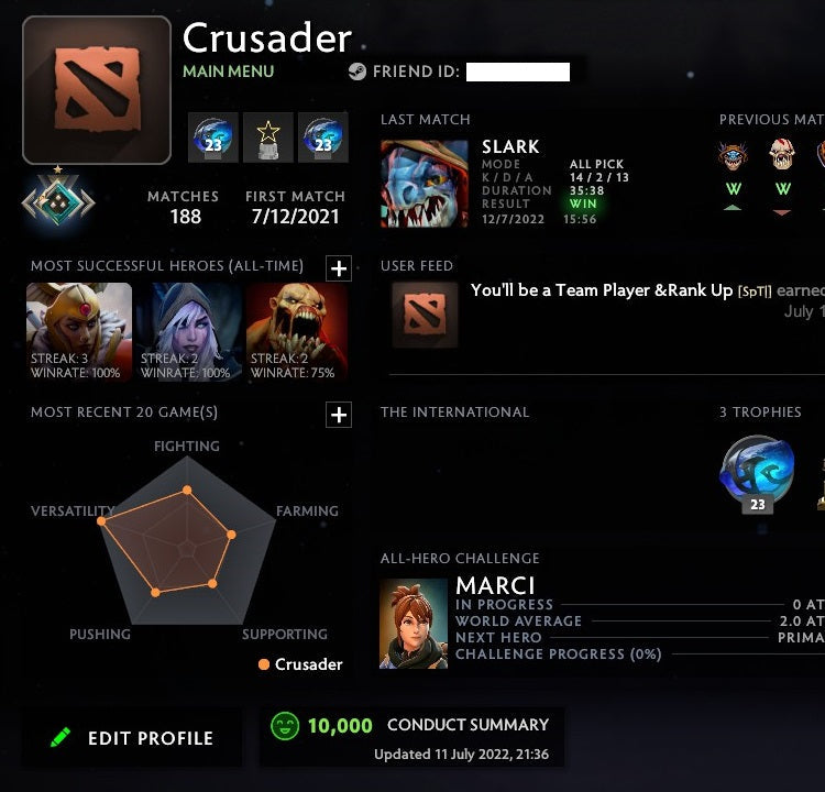 Crusader I | MMR: 1630 - Behavior: 10000