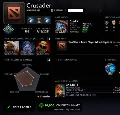 Crusader I | MMR: 1630 - Behavior: 10000