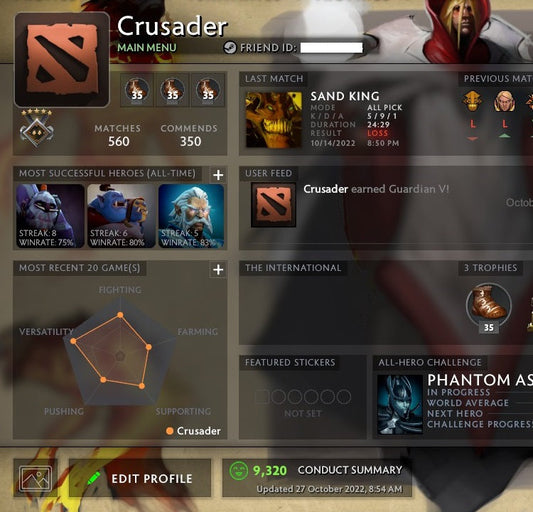 Guardian V | MMR: 1520 - Behavior: 9320