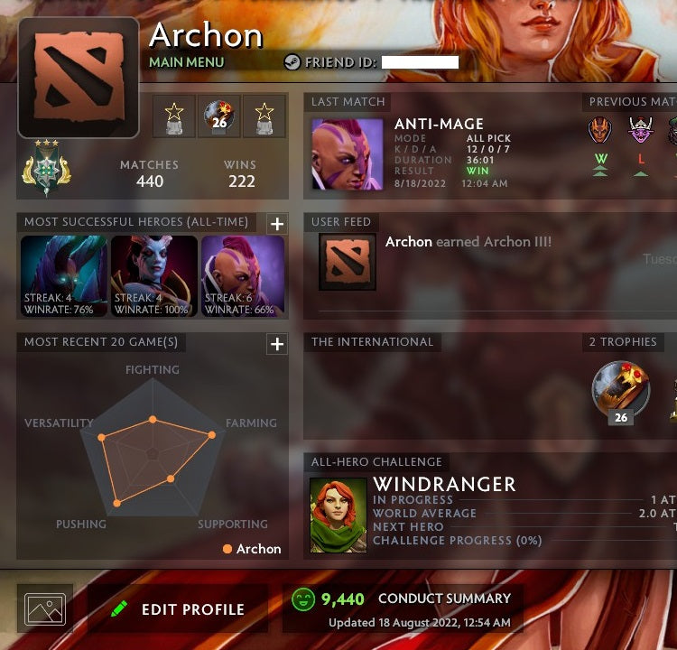 Archon III | MMR: 2630 - Behavior: 9440