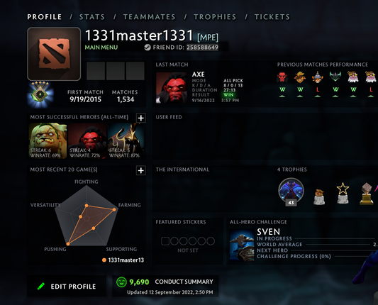 Herald V | MMR: 680 - Behavior: 9690