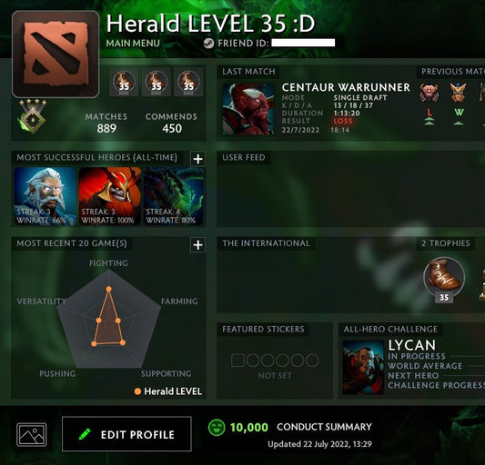 Herald IV | MMR: 480 - Behavior: 10000