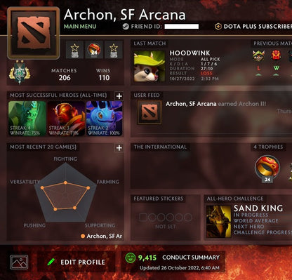 Archon II | MMR: 2470 - Behavior: 9415