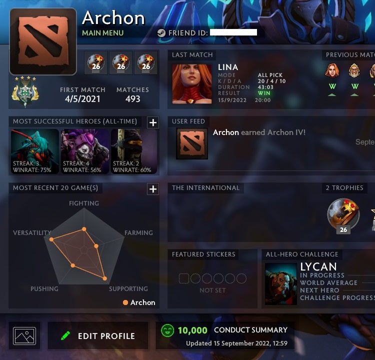 Archon IV | MMR: 2780 - Behavior: 10000