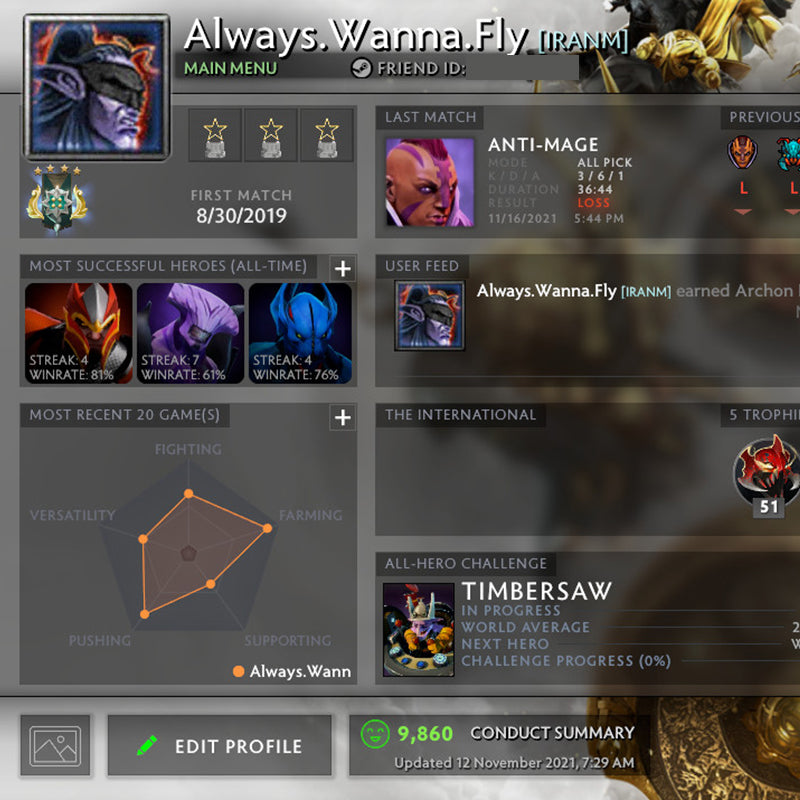 Archon IV | MMR: 2770 - Behavior: 9800