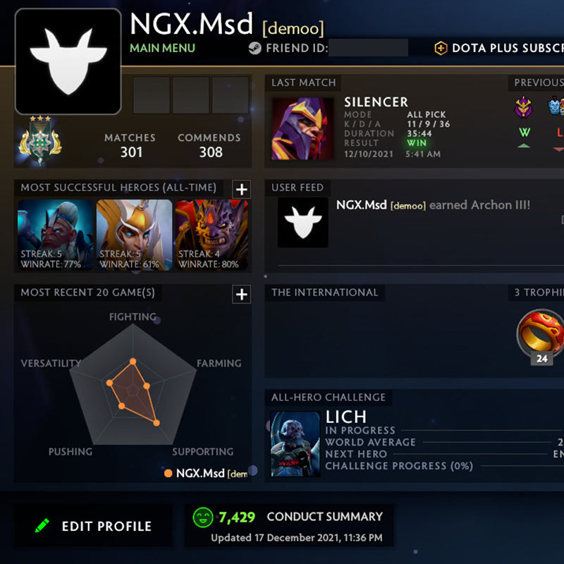 Archon III |  MMR: 2630 - Behavior: 7429