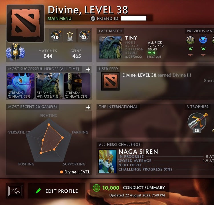 Divine II | MMR: 5010 - Behavior: 10000